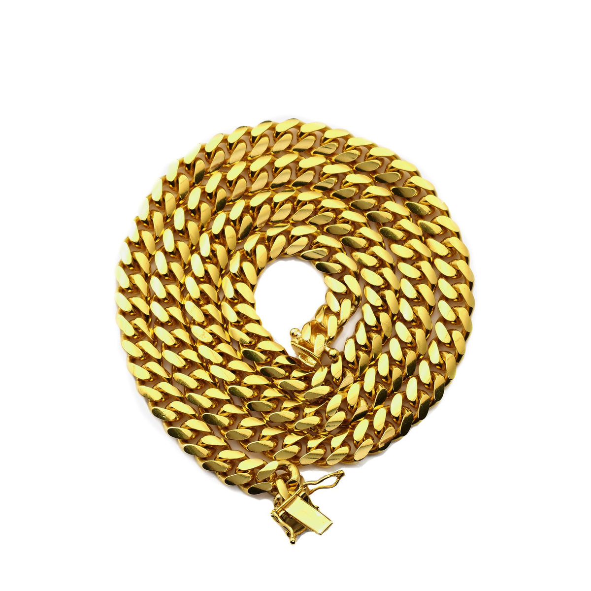 14K Yellow Gold 6mm Miami Cuban Necklace Y886588