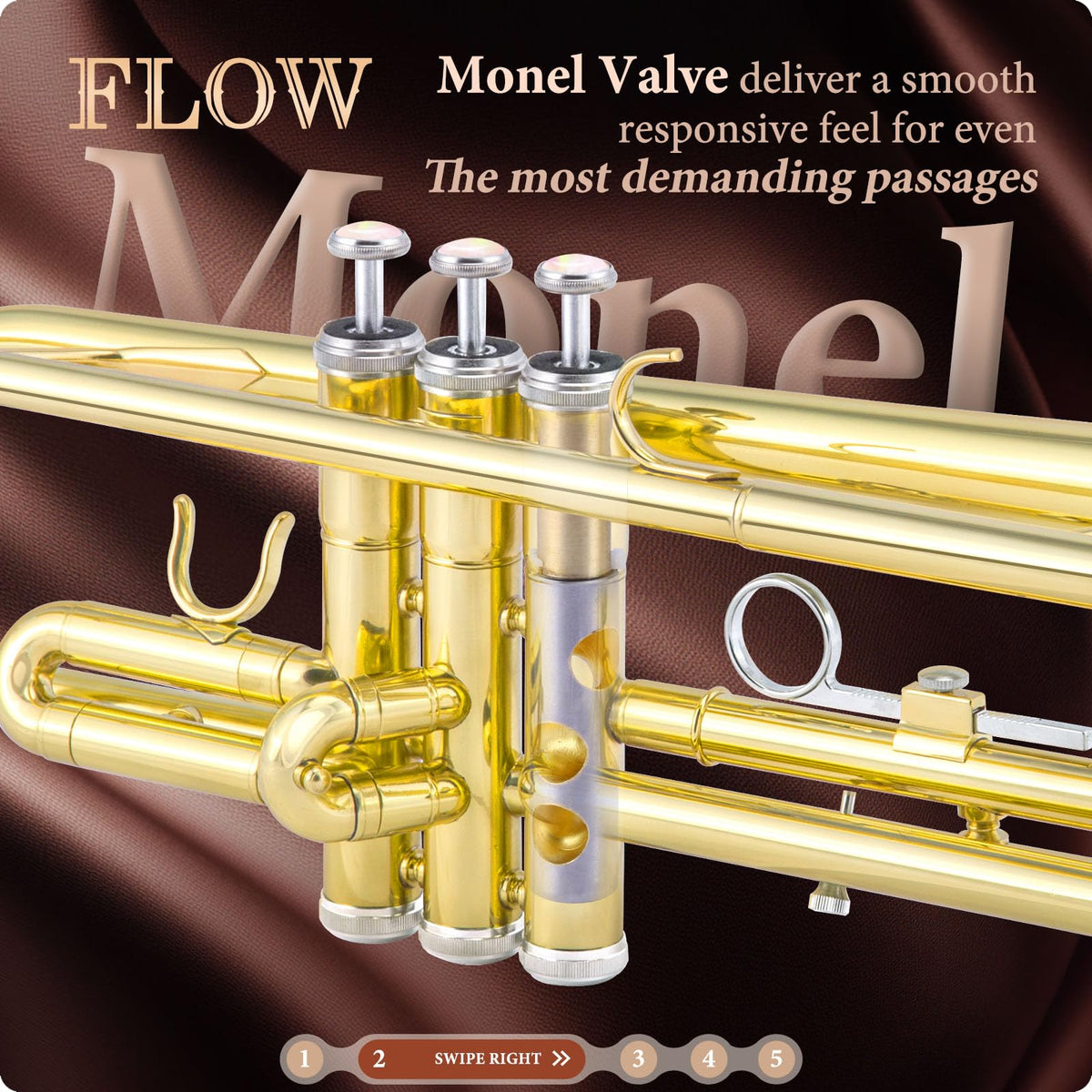 Standard Trumpet with Hard Case, 7C Mouthpiece & Cleaning Kit G4330