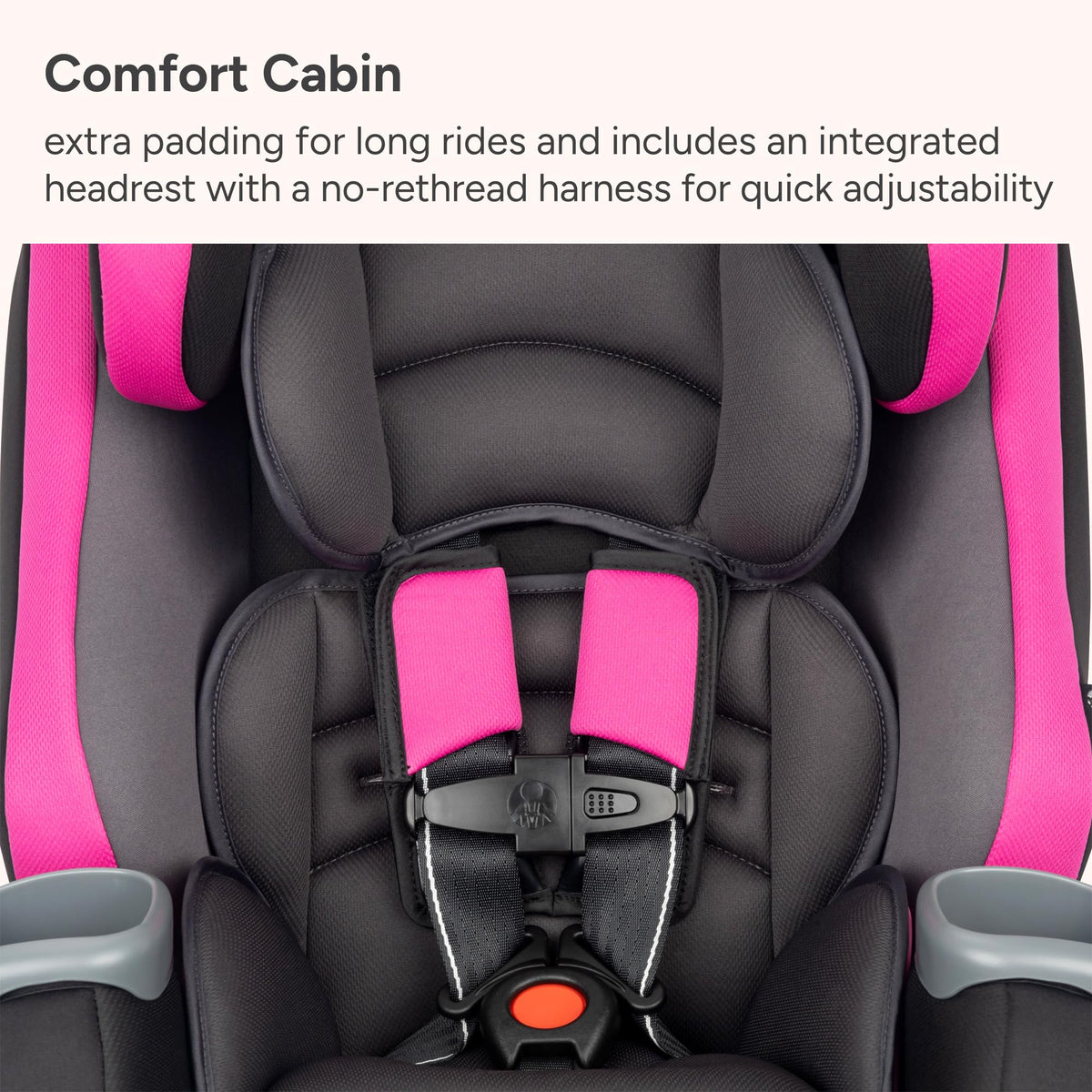 Pink Convertible Car Seat N365