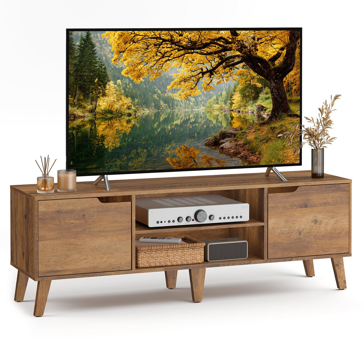 TV Stand with Adjustable Shelf O370871