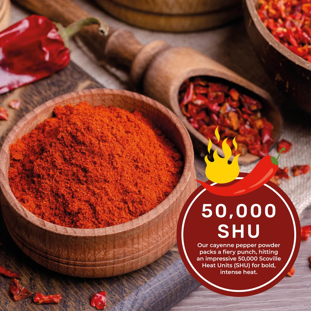 Cayenne Pepper Powder 16oz Jar 50,000 SHU Gluten Free U700496