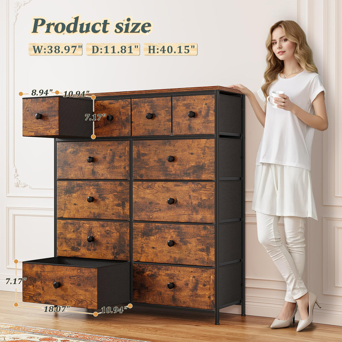 12 Drawer Dresser X4679